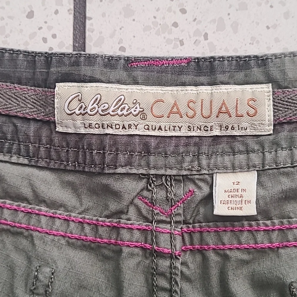 Cabela's Green Camouflage Cargo Shorts - Picture 3 of 5